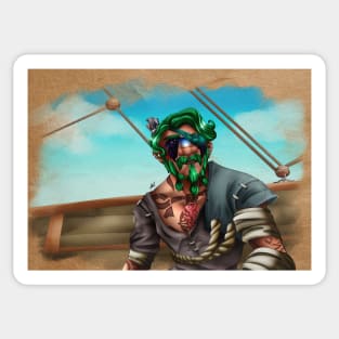 Pirate portrait Sticker